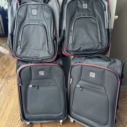 FUL Carry-on Luggage and Backpack x2