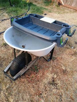 Corona steel wheelbarrow & gardening tool tray