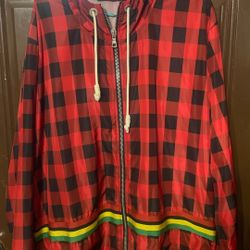 Palm Angels Plaid Windbreaker Size M
