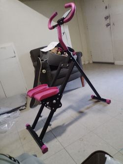 Vagno Pink and Black Ab Crunch Machine