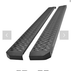 GRATE STEPS RUNNING BOARDS TEXTURED BLACK