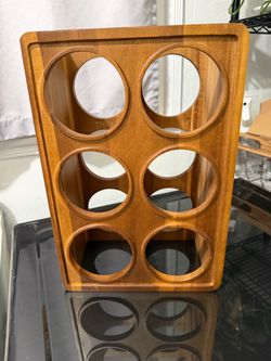Wooden 6-Bottle Wine Rack – $25 OBO