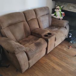 Couch Both Seats Recline. 