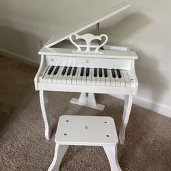 Hape Brand Kids Baby Grand Piano (white)