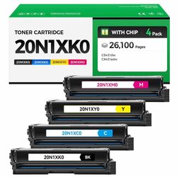 20N1XK0 20N1XC0 20N1XM0 20N1XY0 Extra High-Yield Toner Cartridge Set 4-Pack