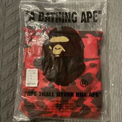 Red Bape Hoodie Size M