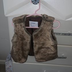 3t Toddler Girl Fur Vest