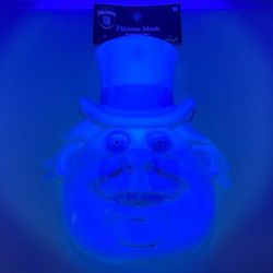 Disney Haunted Mansion Phineas Ghost Glow Blacklight Halloween Mask NWT