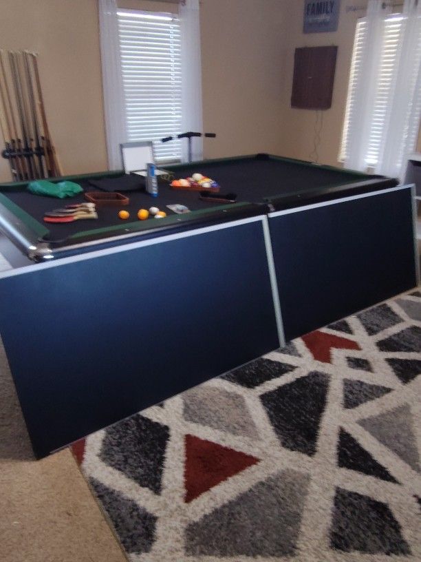 Ping Pong And Pool Table (Can negotiate For Cheaper Price)