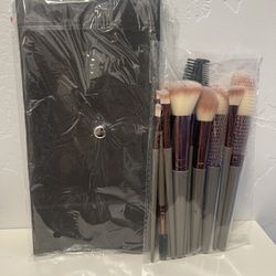 New Makeup Brush Set With Pouch