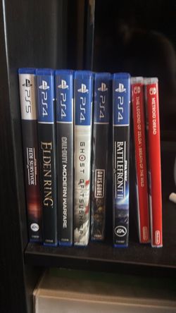 PS4, PS5 and Switch games