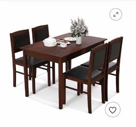 New 5-Piece Dining Table Set for 4