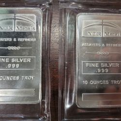 Silver 10 oz Bars