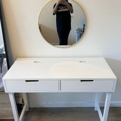 White Vanity Desk