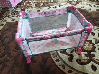 Toy Crib For Play Dolls 