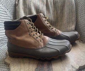 Sperry Men's Top Sider Avenue Duck Boots Tan/Brown Sz 12 M