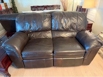 (2) Leather Recliner Sofas