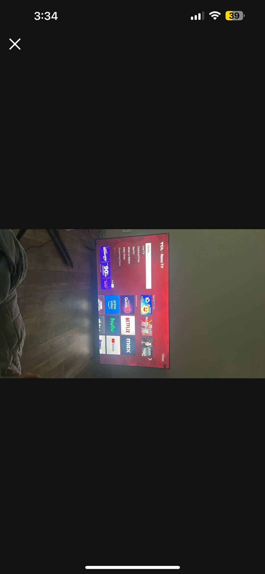 65 In’ TCL Tv