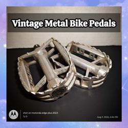 Vintage Metal Bike Pedals