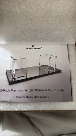 Acrylic business card holder