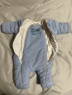 Baby Merlins Magic Sleepsuit Fleece Swaddle Sack Sleep Suit Baby Large 6-9 Month