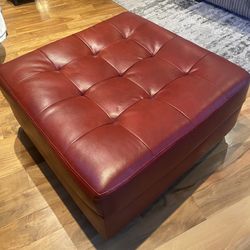 Gorgeous Red Ottoman