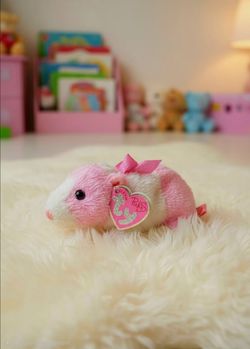 TY Beanie Baby Babies Pinkys Rosa the Pink Guinea Pig NWT