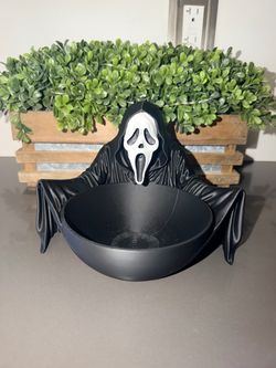 Scream ghost face candy bowl