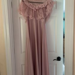 Vintage Pink Dress 1970’s Or 80’s