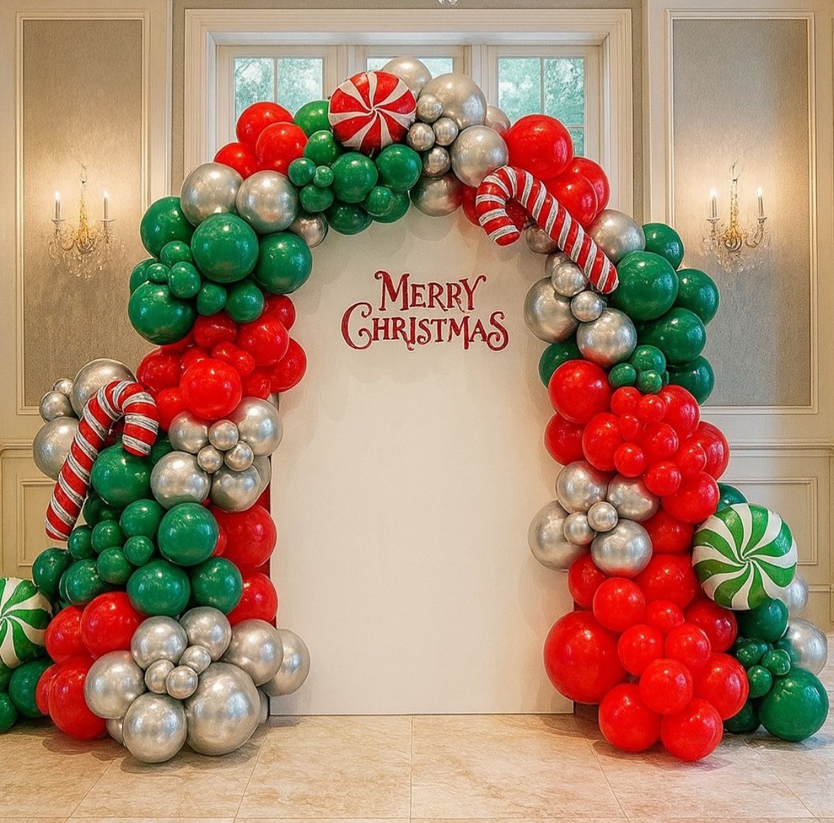 Christmas Balloon Garland