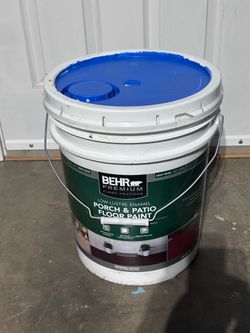 5 Gallon Behr Premium Porch & Patio Floor Paint – Royal Blue • Pintura para Piso y Patio – Azul Rey