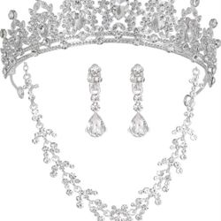 Crystal Tiaras and Crowns for Women Princess Girls,Jeweled Wedding Tiara for Bride,Birthday, Cosplay