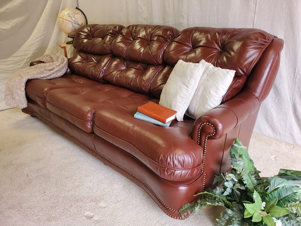 Brown Leather Sofa Couch