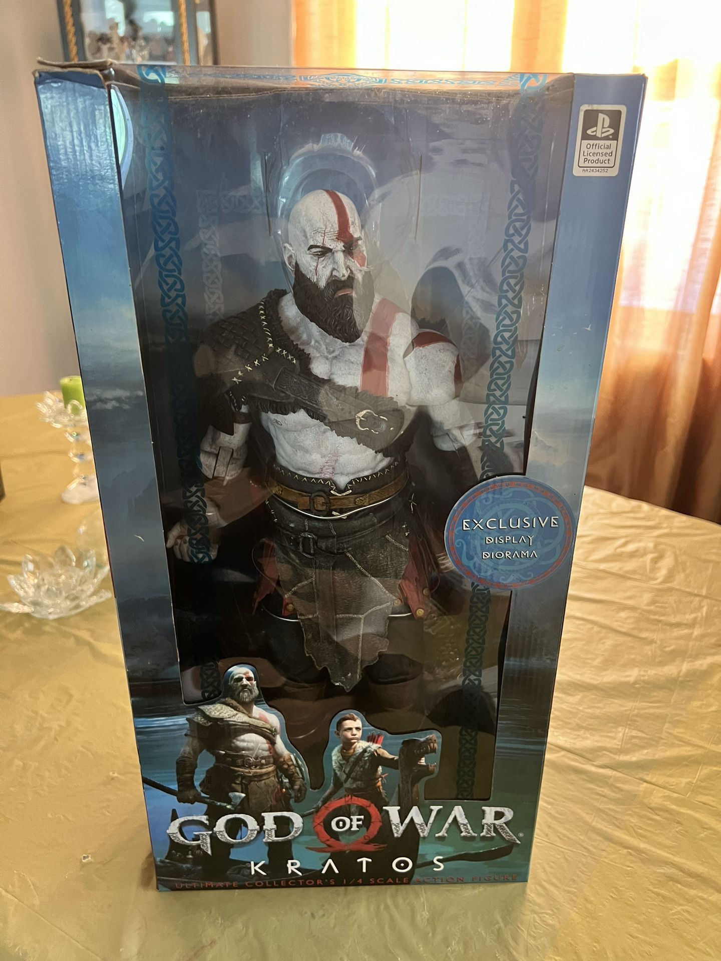 Kratos God of War 1/4 Scale 2018 Action FIG. 18" Tall by NECA New In Sealed Box!