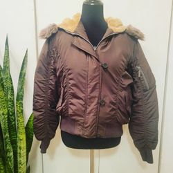 kc collection bomber jacket sz L with inside pockets