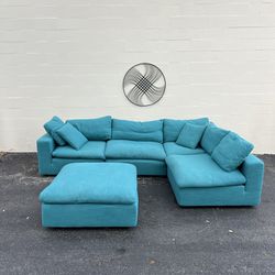 5pc Coral Modway Cloud Couch 
