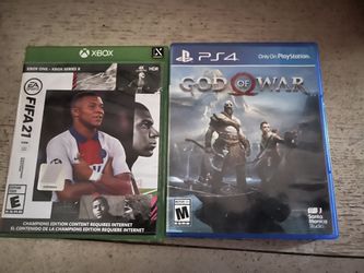 Xbox FIFA 21, PS4 God Of War