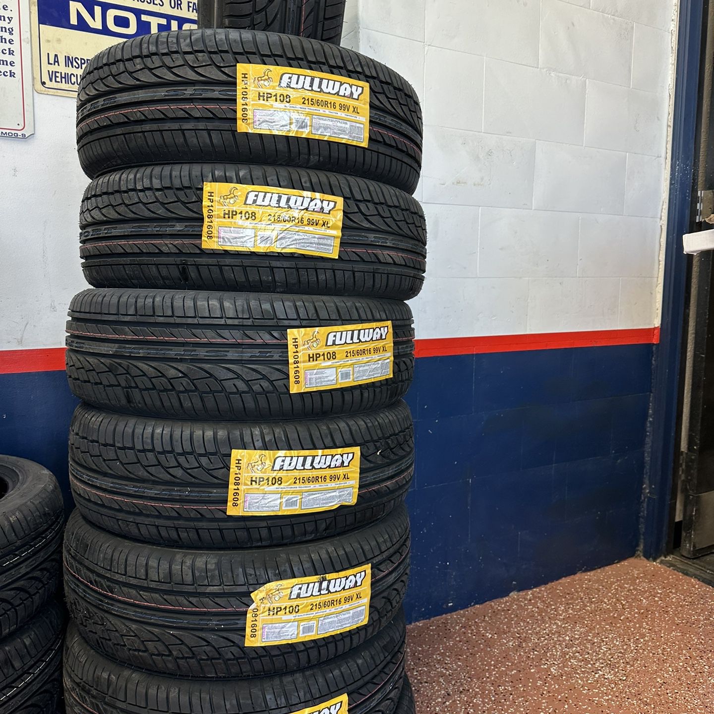 215/60R16 fullway HP108 all season set off 4 tires available with installation  we Finance 
