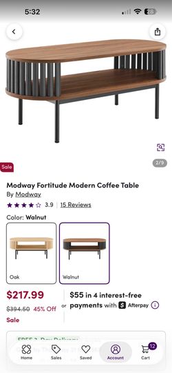 Mid modern coffe table. Brand new in box