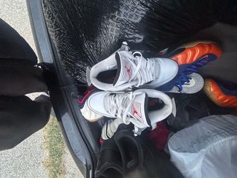 Air Jordan 4 White Red Sneakers