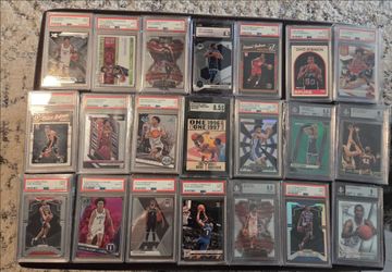Graded Sports Cards Lot - Basketball, Baseball, Football