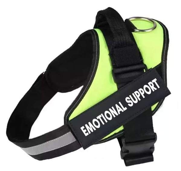 Emotional Support Dog Harness Green color Vest