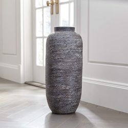 Crate and Barrel Timber Grey Floor Vase (2 pack)