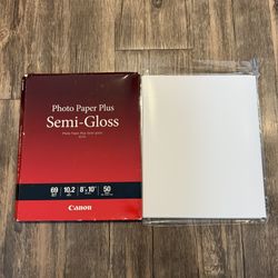 Canon Photo Paper Plus Semi-Gloss 8" x 10" (24  Sheets) (SG-201 8X10) 