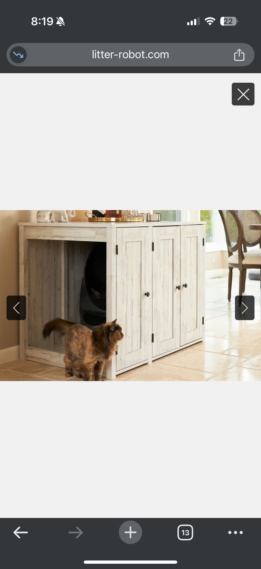 Litter Box Credenza 