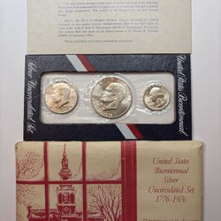 United States Bicentennial Silver Uncirculated Coin Set