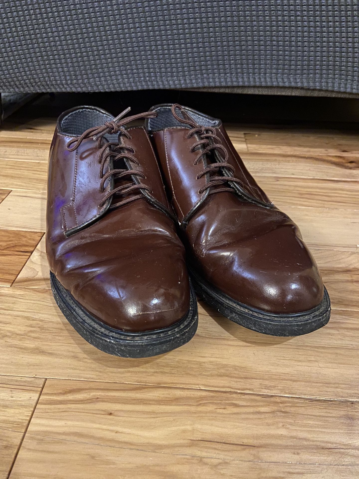 Bates Brown Leather Dress Shoe Size 10.5