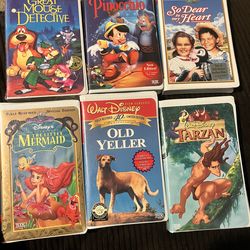 Rare Lot of 7 SEALED Disney VHS Tapes - Black Diamond & Masterpiece Collection