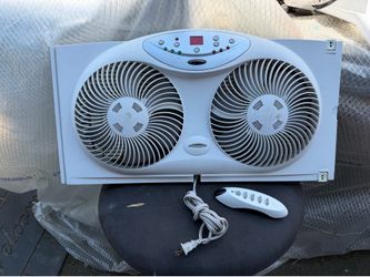 Bionaire Window Fan with Reversible Airflow Blades – 3-Speed