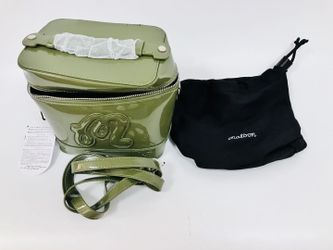 Malbon Golf Hard Cosmetic Case Green Box Crossbody Handbag with Dust Bag